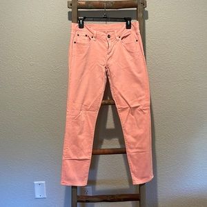 Colorful pants/jeans.